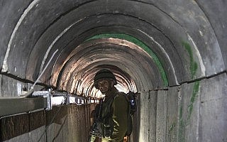 מנהרה של חמאס מעזה לישראל, 2014 (צילום: AP Photo/Jack Guez, Pool)