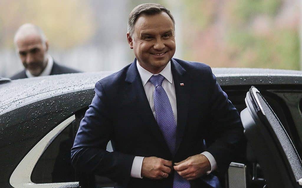נשיא פולין, אנדריי דודה (צילום: AP Photo/Markus Schreiber)