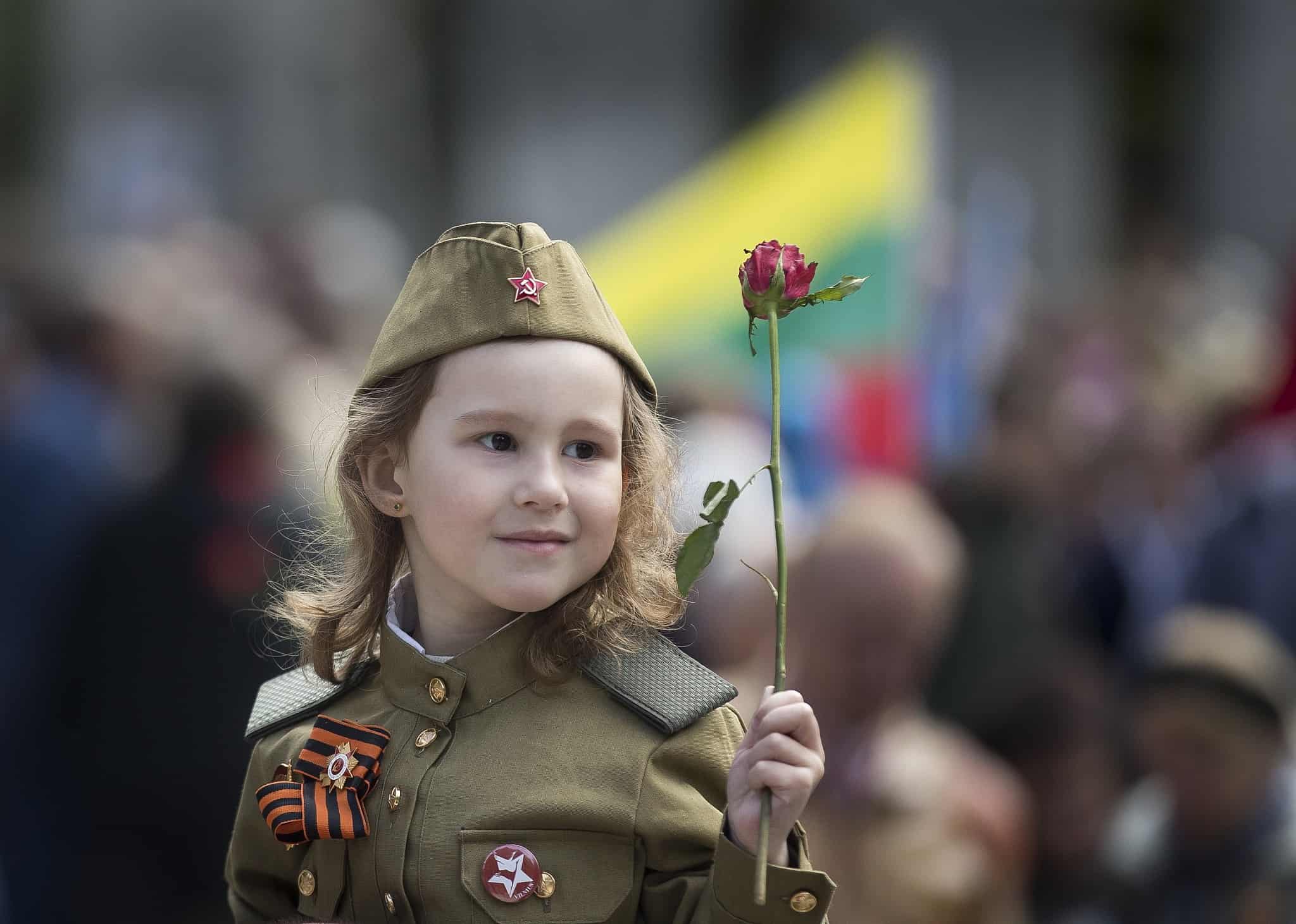ליטא מציינת 74 שנה לתום מלחמת העולם השנייה, מאי 2019 (צילום: AP Photo/Mindaugas Kulbis)
