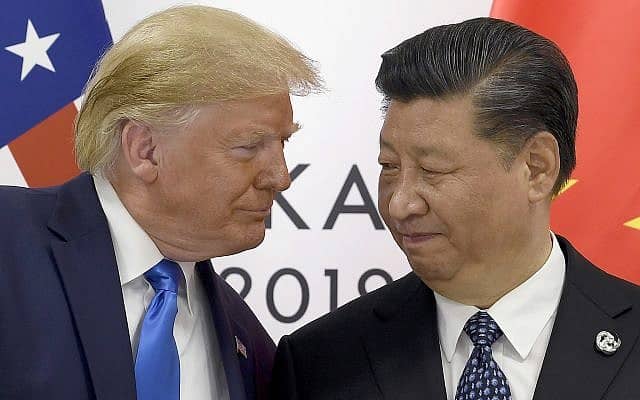 נשיא ארה&quot;ב דונלד טראמפ ונשיא סין שי ג&#039;ינפינג (צילום: Susan Walsh, AP)