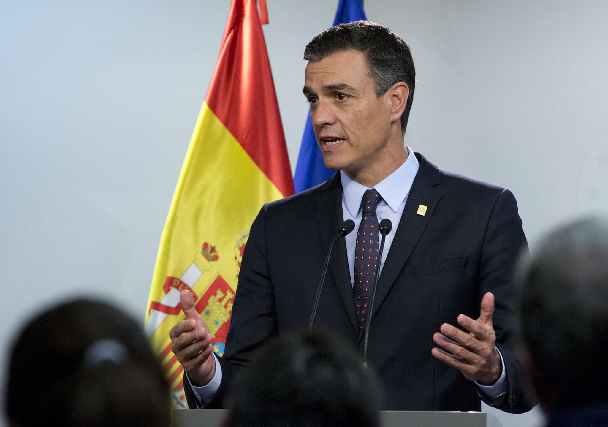 ראש ממשלת ספרד פדרו סנצ'ז (צילום: AP Photo/Virginia Mayo)