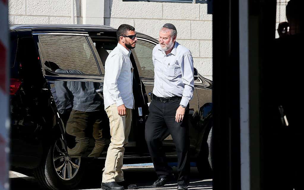 היועץ המשפטי לממשלה אביחי מנדלבליט מגיע לשימוע של בנימין נתניהו, 7 באוקטובר 2019 (צילום: פלאש90)
