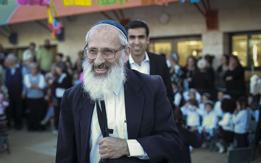 הרב שלמה אבינר בבית אל (צילום: Hadas Parush-Flash 90)