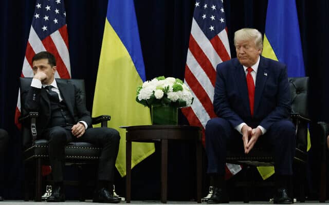 וולודימיר זלנסקי ודונלד טראמפ (צילום: AP Photo/Evan Vucci)