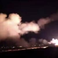 טילים בשמי סוריה – ארכיון (צילום: SANA via AP)