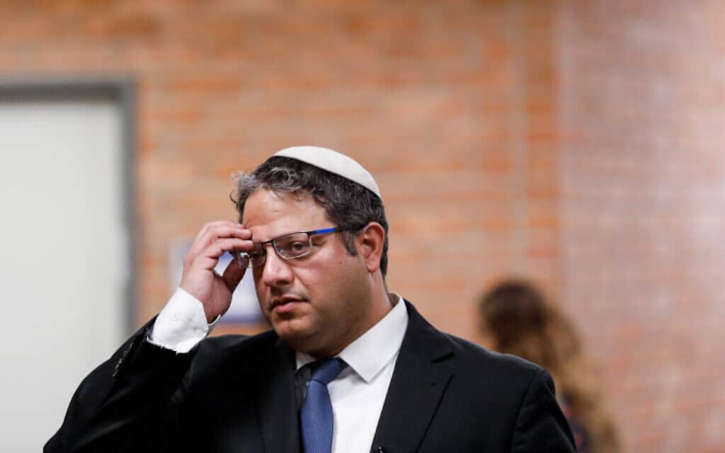 איתמר בן גביר, אתמול (צילום: אוליבייה פיטוסי, פלאש 90) איתמר בן גביר, אתמול (צילום: אוליבייה פיטוסי, פלאש 90)
