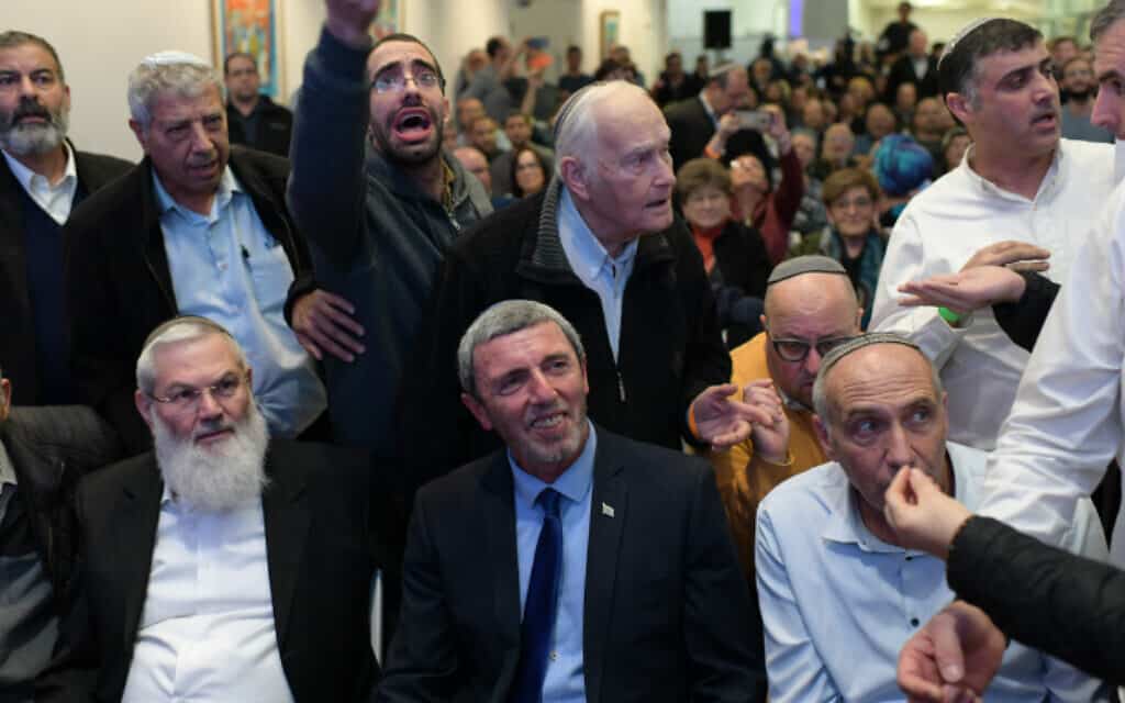 הבית היהודי בכינוס בתל אביב, שבו אושר המיזוג עם עוצמה יהודית (צילום: גיל יערי / פלאש 90)