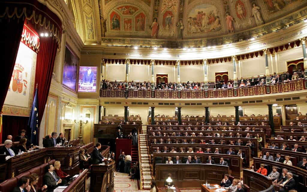 קונגרס הנציגים &#8211; הבית התחתון של הפרלמנט הספרדי, ארכיון; למצולמים אין קשר לדיווח (צילום: Bernat Armangue, AP)