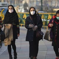 בהלת קורונה באיראן (צילום: AP Photo/Vahid Salemi)
