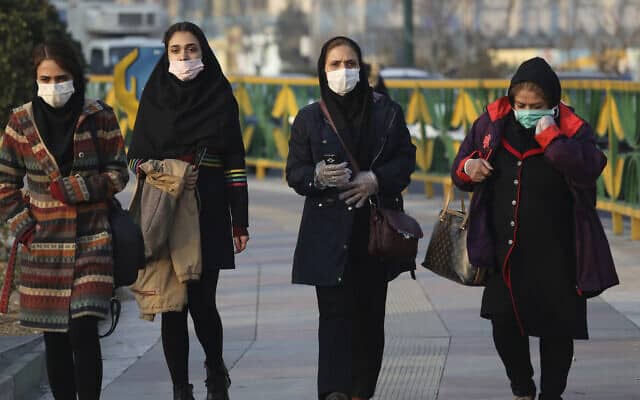 בהלת קורונה באיראן (צילום: AP Photo/Vahid Salemi)