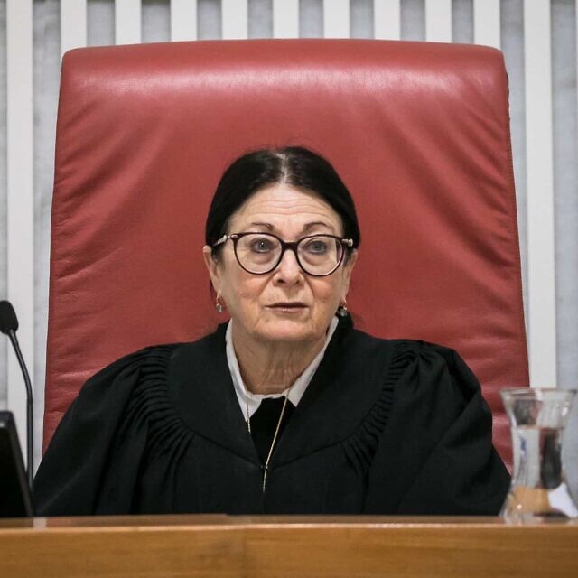 נשיאת בית המשפט העליון אסתר חיות (צילום: Olivier Fitoussi/Flash90)