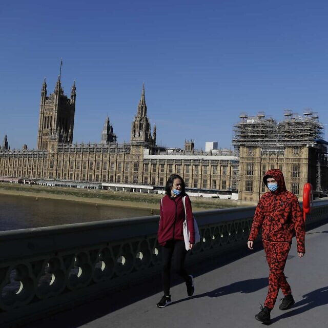 Virus Outbreak Britain Virtual Parliament