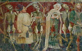 The fresco at the back wall of the chapel of Sv. Marija na Škrilinama in the Istrian town of Beram (1471), painted by Vincent of Kastav, Croatia The fresco at the back wall of the chapel of Sv. Marija na Škrilinama in the Istrian town of Beram (1471), painted by Vincent of Kastav, Croatia