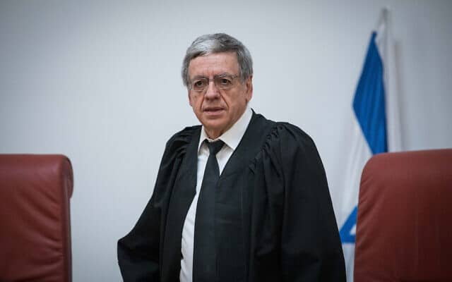 השופט מני מזוז בדיון בבית המשפט העליון ב-22 במרץ 2019 (צילום: יונתן זינדל/פלאש90)