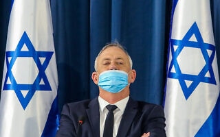 בני גנץ בישיבת הקבינט השבועית, ב-7 ביוני 2020 (צילום: Marc Israel Sellem/POOL) בני גנץ בישיבת הקבינט השבועית, ב-7 ביוני 2020 (צילום: Marc Israel Sellem/POOL)