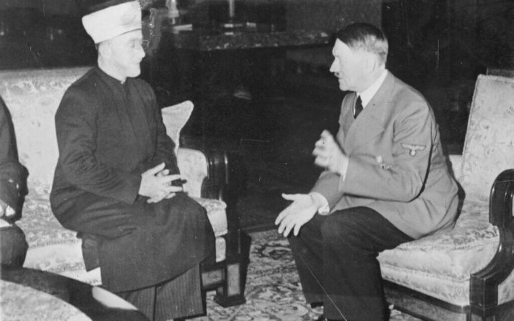 היטלר מארח את המופתי הגדול חג&#039; אמין אל-חוסייני בגרמניה ב-1941 (צילום: אוסף היינריך הופמן/ויקיפדיה)