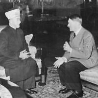 היטלר מארח את המופתי הגדול חג' אמין אל-חוסייני בגרמניה ב-1941 (צילום: אוסף היינריך הופמן/ויקיפדיה)