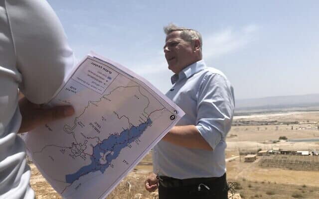ניצן הורוביץ בסיור של מרצ בגדה המערבית. 4 ביוני 2020 (צילום: אמיר בן-דוד)