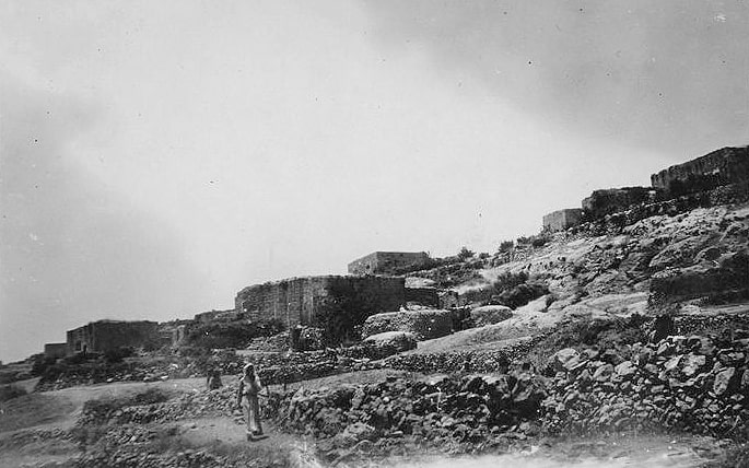 כפר עקרבה בין השנים 1929 ל-1931 (צילום: דוד בנבנישתי/יד בן צבי)