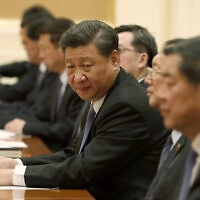 נשיא סין, שי ג'ינפינג (צילום: Nyein Chan Naing/Pool Photo via AP)