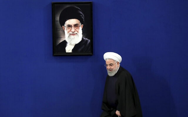 נשיא איראן, חסן רוחאני (צילום: AP Photo/Ebrahim Noroozi)