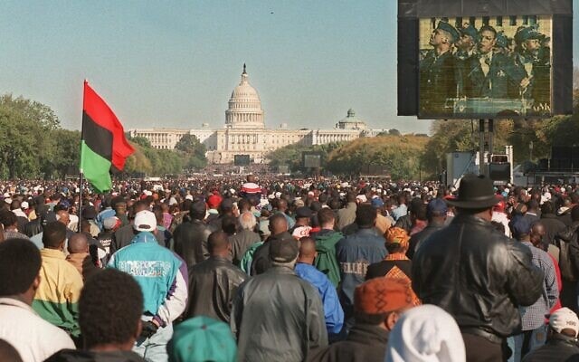צעדת המיליון בוושינגטון, 1995 (צילום: AP Photo/Steve Helber)