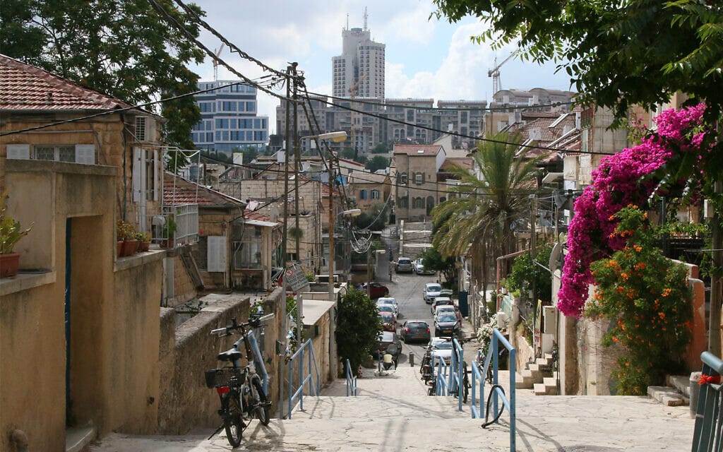 רחוב המדרגות בשכונת נחלאות בירושלים, ביתם של רבים מהעולים הכורדים שהגיעו בתחילת המאה ה-20 (צילום: שמואל בר-עם)