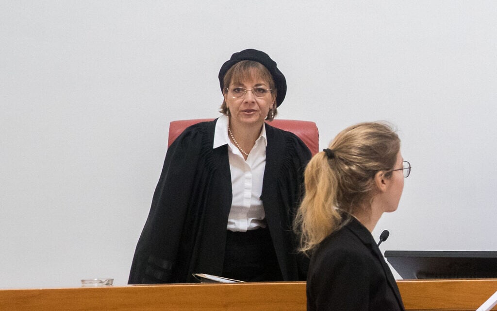שופטת בית המשפט העליון יעל וילנר (צילום: יונתן זינדל/פלאש90)