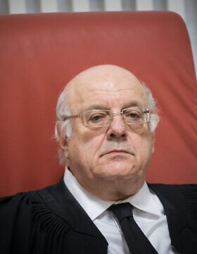 המשנה לנשיאת בית המשפט העליון, השופט חנן מלצר (צילום: יונתן זינדל/פלאש90)