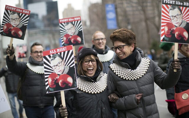מצעד הנשים בניו יורק, ב-19 בינואר 2019 (צילום: AP Photo/Mary Altaffer)