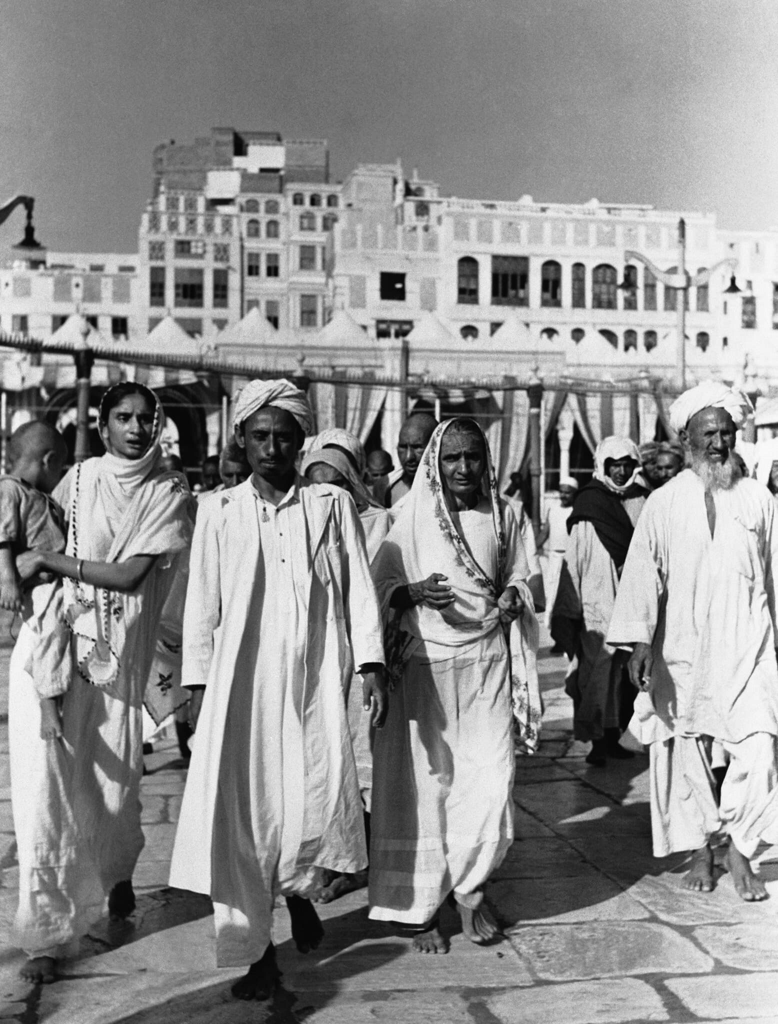 צליינים פקיסטניים בדרכם לכעבה במכה, ערב הסעודית, ספטמבר 1951 (צילום: AP Photo/CAI)