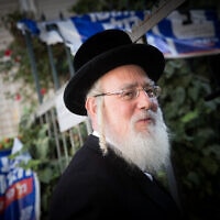 הרב ישראל אייכלר (צילום: יונתן זינדל/פלאש90)