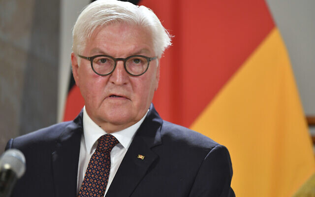 נשיא גרמניה פרנק-ואלטר שטיינמאייר (צילום: AP Photo/Kerstin Joensson)