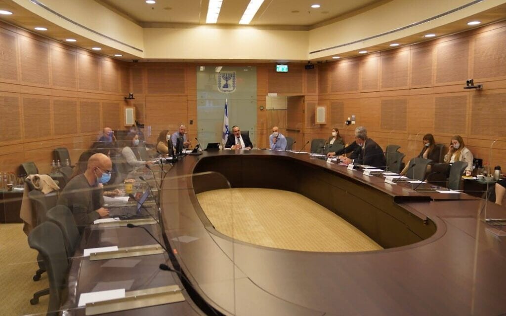 דיון של ועדת החוקה, חוק ומשפט של הכנסת, 18 בנובמבר 2020 (צילום: דני שם טוב, דוברות הכנסת)