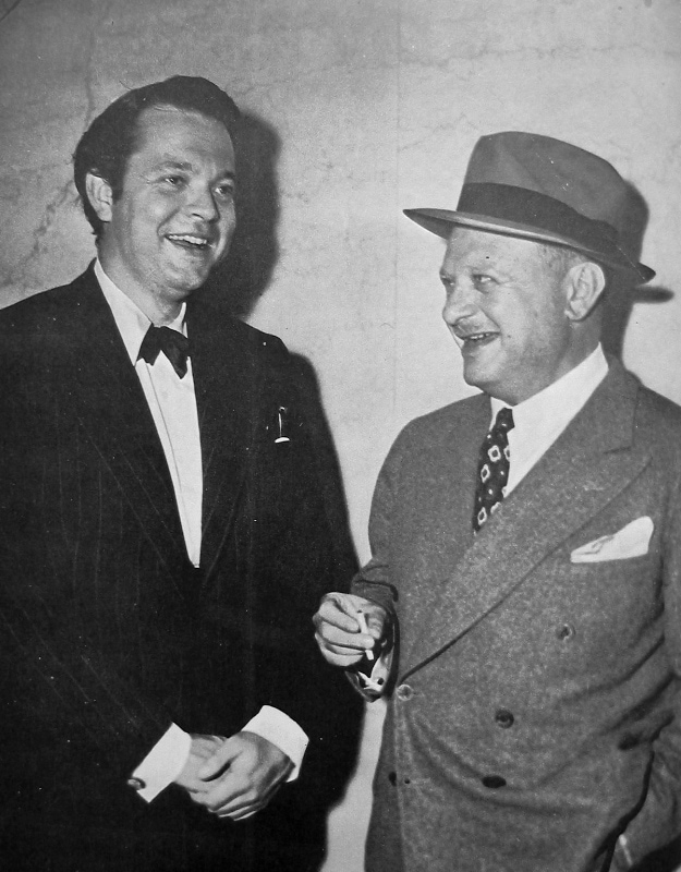 הרמן מנקייביץ&#039; (מימין) ואורסון וולס (צילום: Everett Collection)