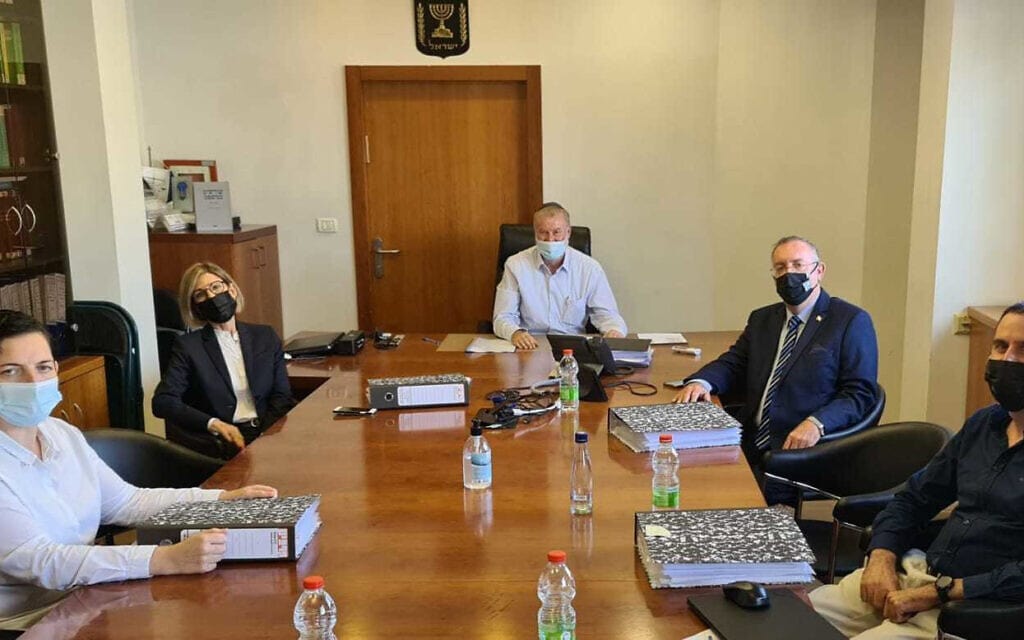 ועדת האיתור לתפקיד פרקליט המדינה, בישיבתה הראשונה בלשכת היועץ המשפטי לממשלה בירושלים, 17 בנובמבר 2020