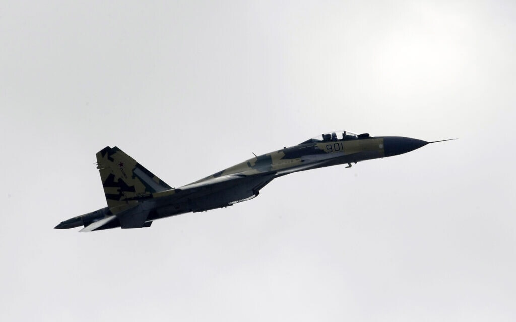 מטוס סוחוי Su-35 (צילום: Ivan Sekretarev, AP)