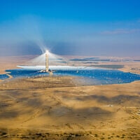 מבט על תחנת הכוח אשלים, תחנת כוח סולארית, במדבר הנגב