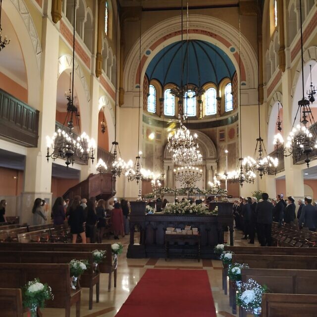 חתונה בבית הכנסת הגדול של מרסיי, 21 באוקטובר 2020 (צילום: יעקב שוורץ)