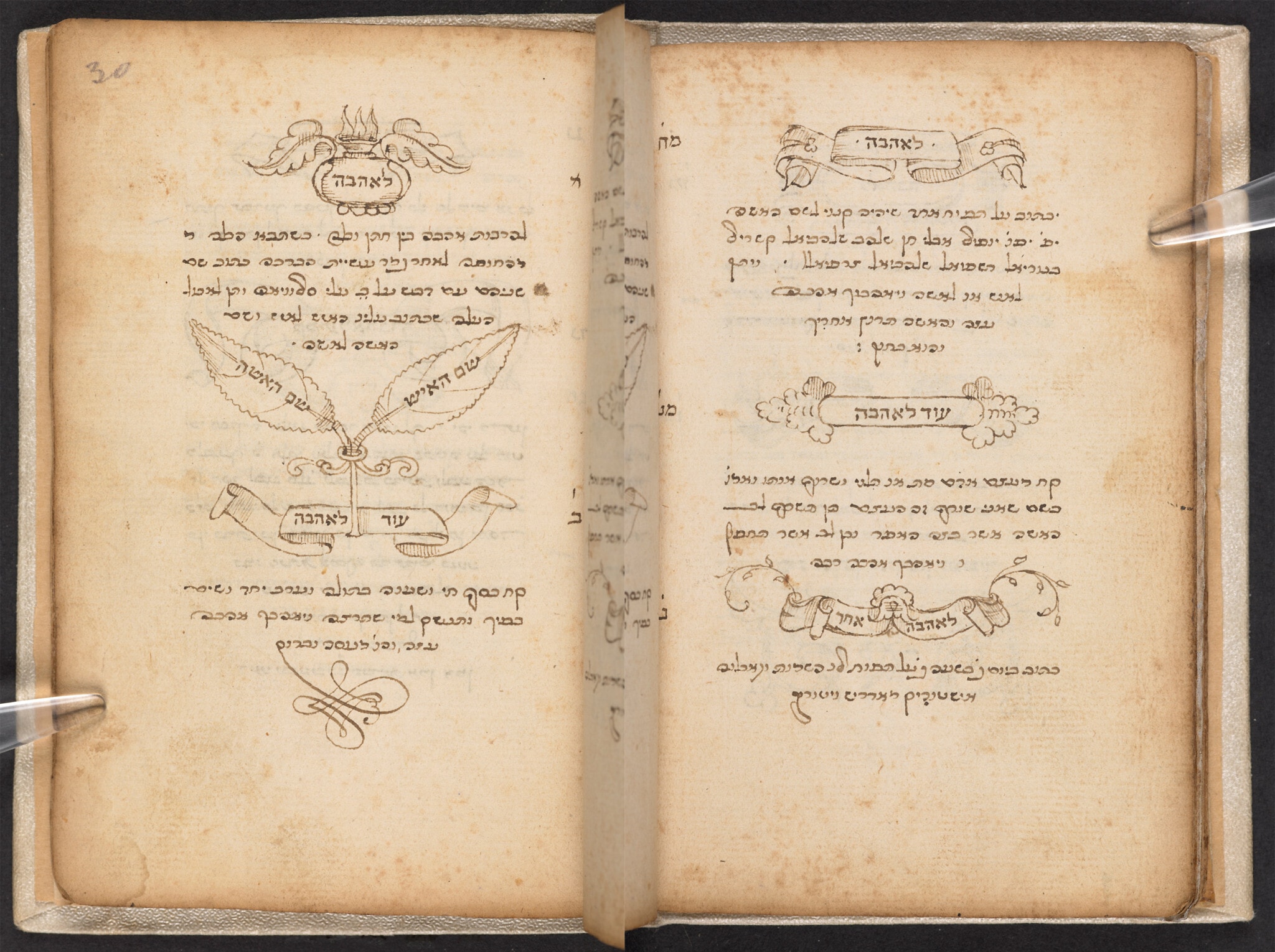 ספר כשפים הכולל 120 מתכוני קסם ורפואה, מהמאה ה-16 (צילום: British Library Board)