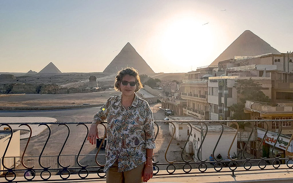 אמירה אורון בביתה בקהיר (צילום: באדיבות המצולמת)