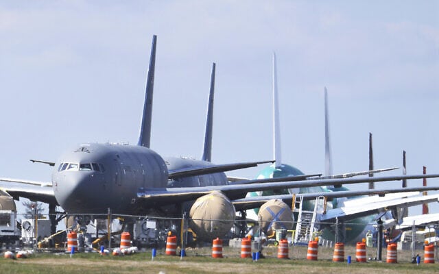 מטוסי KC-46 של בואינג (צילום: AP Photo/Ted S. Warren)