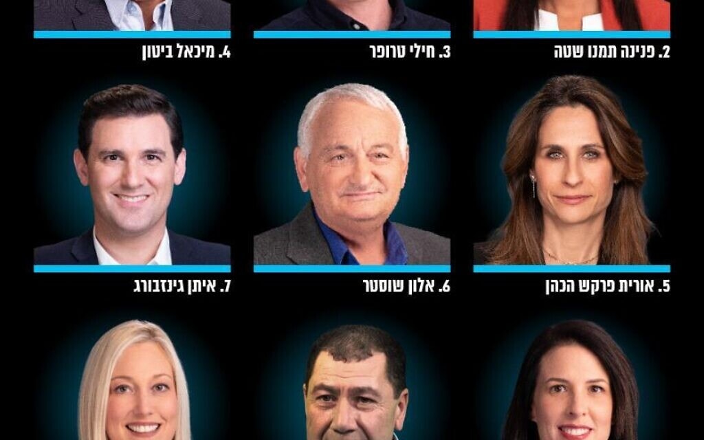 רשימת כחול-לבן לכנסת ה-24 רשימת כחול-לבן לכנסת ה-24