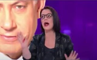 גלית דיסטל אטבריאן, צילום מסך מ"כאן". גלית דיסטל אטבריאן, צילום מסך מ"כאן".