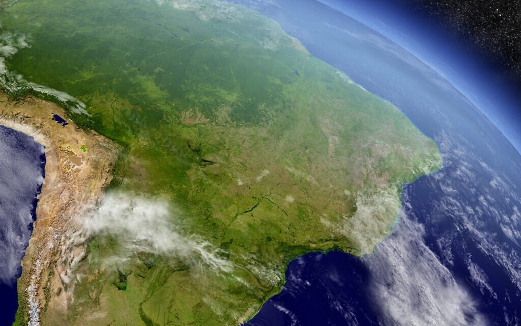 יערות הגשם בברזיל מהחלל (צילום: Harvepino / iStock)