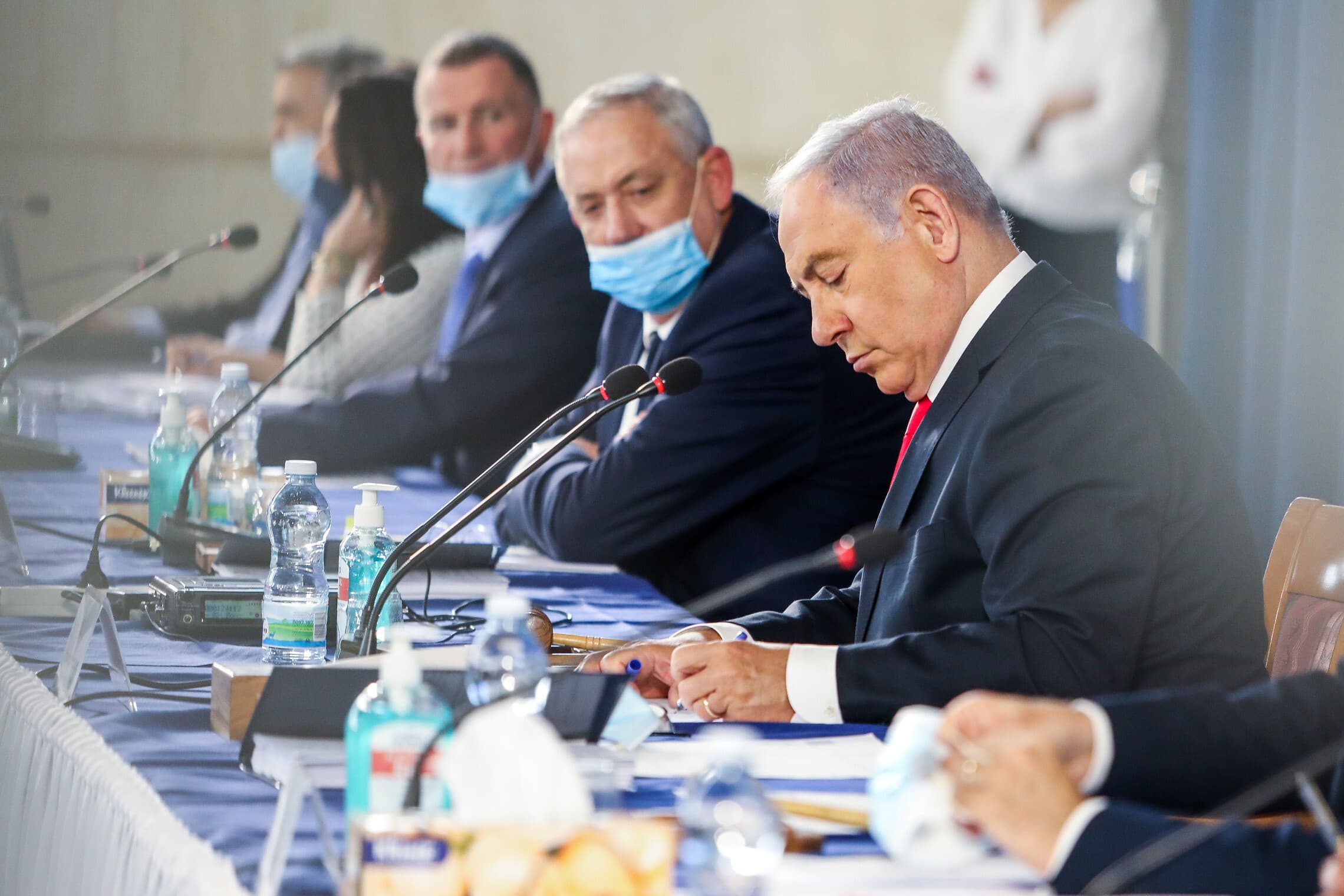 ישיבת הממשלה במשרד החוץ בירושלים, 7 ביוני 2020 (צילום: מרק ישראל סלם, צילום פול - מתוך פלאש 90)