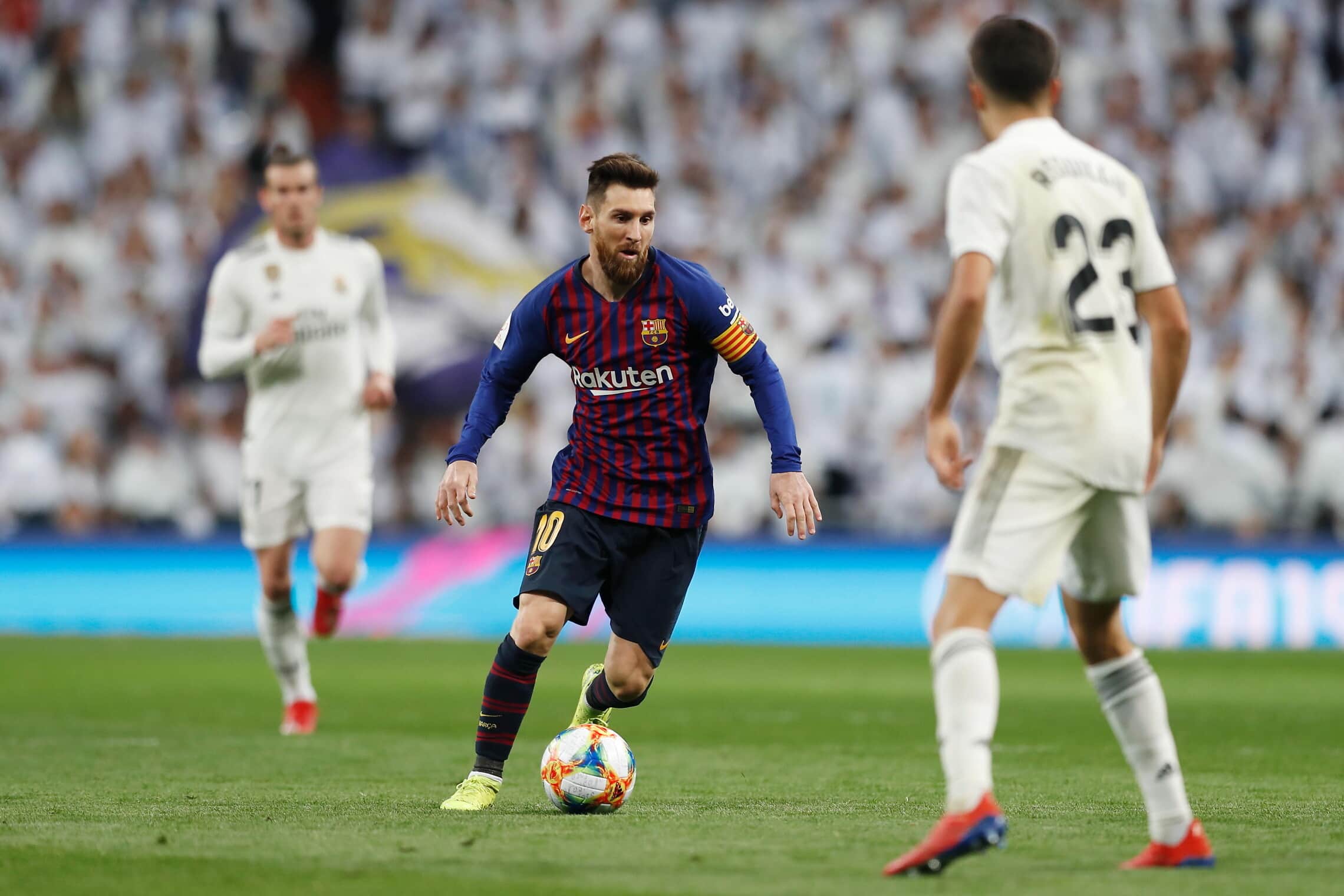 ליאו מסי במשחק ריאל מדריד נגד ברצלונה, 27 בפברואר 2019 (צילום: Mutsu Kawamori/AFLO via Alamy)