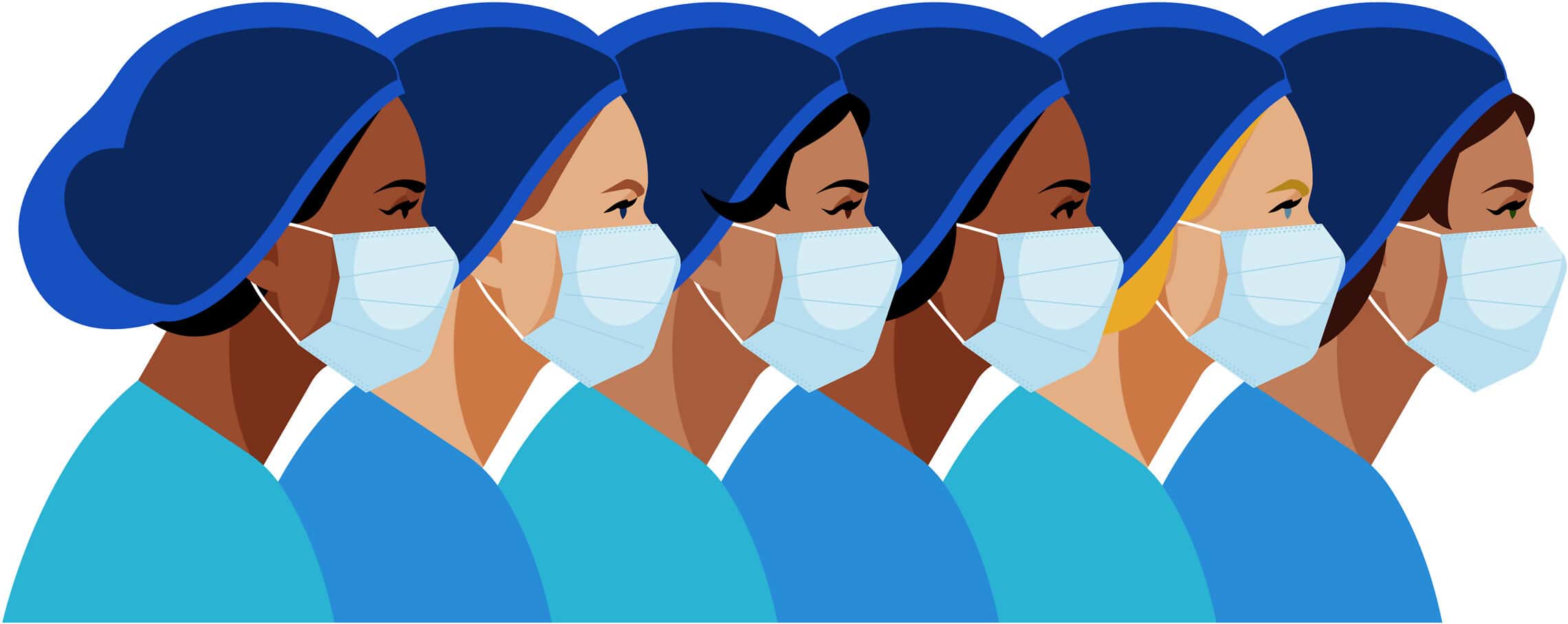 נשים בצוות רפואי. אילוסטרציה (צילום: iStock)