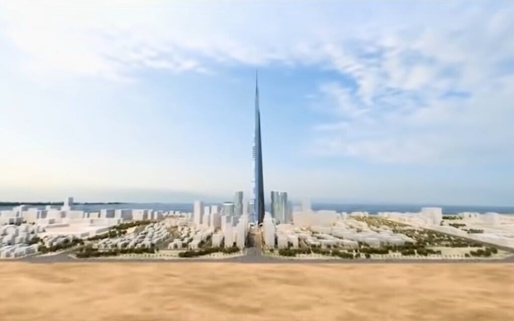אחד המגה-פרוייקטים המתוכננים של ערב הסעודית, צילום מסך מתוך צילום מסך מסרטון הדמייה של: Top Luxury