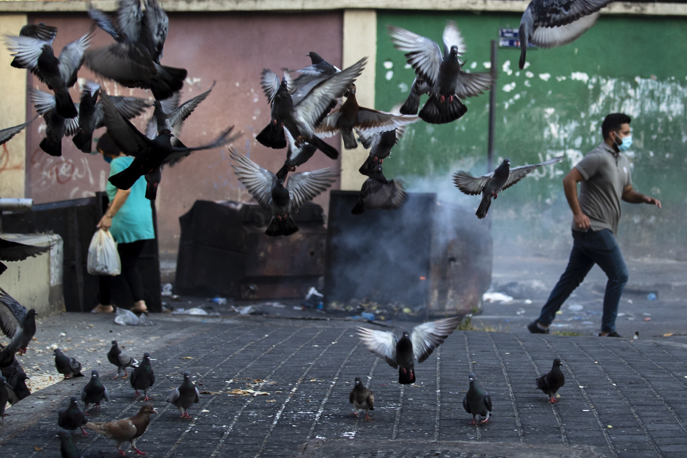 רחוב בביירות, לבנון (צילום: AP Photo/Hassan Ammar)